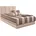 Polsterbett beige B 190cm L 210cm Bezug Bett Microfaser 100 Polyester Bonnell-Federkernmatratze 51 Polypropylen 39 Polyester und 10 Baumwolle Kaltschaummatratze 100 Polyester Bezug abnehm und waschbar bis 60C WESTFALIA SCHLAFKOMFORT