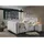 Stella Trading Boxspringbett 180 x 200 cm H2/Silber
