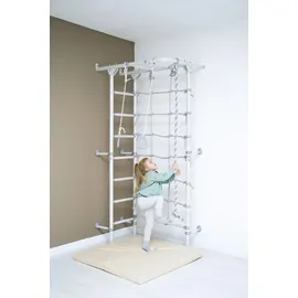 JEFlex Sprossenwand ClimbMaxx M5 weiß-grau - Weiß/Grau