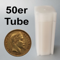 Goldmünze 50 x 20 Francs Napoleon III. Tube (Frankreich)