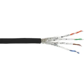 InLine InLine® Patchkab. S/FTP (PiMf), Cat.6A, 500MHz, halogenfrei, CU, schwarz, 100m