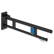 Hewi System 900 mobiler Stützklappgriff Wandstützgriff Ausladung 850 mm schwarz matt