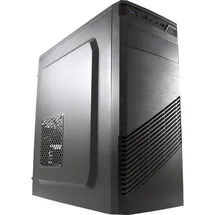 LC-POWER LC-7037B Midi-Tower Black Computer Case – Computer Cases (Midi-Tower, PC, Metal, Plastic, ATX, Micro-ATX, Mini-ITX, Black, 14.5 cm)