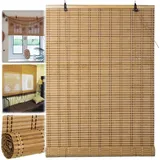 Bambusrollo Outdoor Rollo Bambus Außenrollo Wetterfest Breit 80 90 100 110 120 130 140 150 160cm, Bamboo Roller Blinds Sonnenschutzrollo Für Balkon Terrasse Garten Fenster Tür Küche