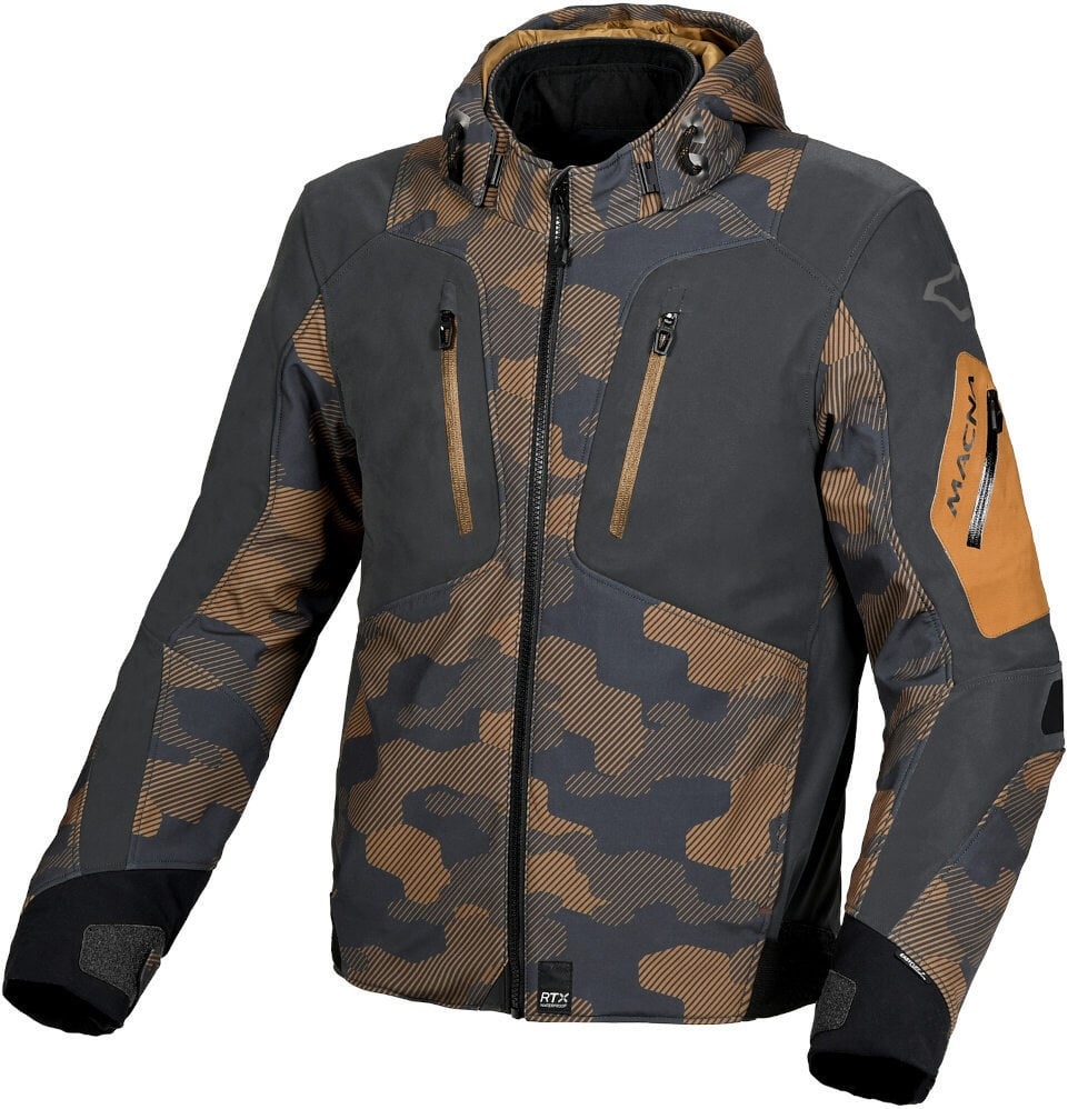 Macna Angle Camo wasserdichte Motorrad Textiljacke, Größe M für Männer