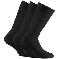 Rohner Basic Unisex Socken, 3er Pack Cotton, Kurzsocken, einfarbig