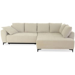 Ecksofa Jacek Stoff Beige Hellbeige