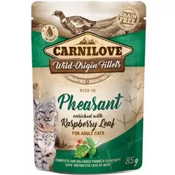 Katzen - Nassfutter CARNILOVE Adult Pheasant & Raspberry Leaves, 85 g