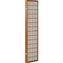 Homestyle4u Paravent Raumteiler 4 teilig Holz Braun Sichtschutz Trennwand - braun