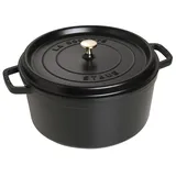 Staub Cocotte 30 cm rund schwarz