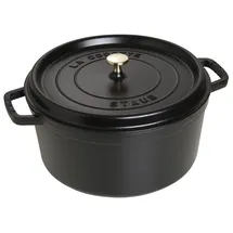 Staub Cocotte 30 cm rund schwarz