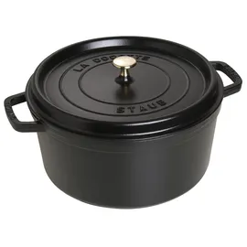 Staub Cocotte 30 cm rund schwarz