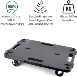 GarPet Transportroller Rollbrett Transportrollen Rollbrett Werkstatt Pflanzen Rollbretter Transport Möbelrollen flach Pflanzenroller eckig Transporthilfe