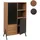 Mendler HWC-O40 Hochschrank 138 x 79 x 40 cm natur MDF/Metall