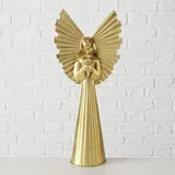 Boltze Home Weihnachtsfigur, Gold Metall 10x54x23.5 cm