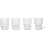 Ferm Living Glas Ripple clear 6,2 cm H