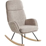 Schaukelsessel KVELIA Stoff Taupe