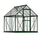 Alu grün Polycarbonat 0,7 mm/Dach HKP 4 mm 4,5 m2 inkl. Stahlfundament