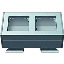 1St. Gira 119226 Profil 2fach Befestigungswinkel Profil 55 Aluminium
