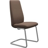 Stressless Stressless® Polsterstuhl »Laurel«, ROHLEDER Stoff Q2 FARON, High Back, Größe L, mit Beinen aus Stahl in Chrom glänzend, braun