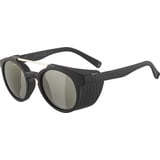 Alpina Glace black matt, - Verspiegelte und Bruchsichere Sonnenbrille Mit 100% UV-Schutz Für Erwachsene, One Size