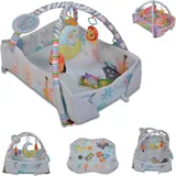 Moni Krabbeldecke Kissen Spielbogen Spielcenter 2 in 1 Oase Spielbogen
