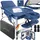 Kesser KESSER® Massageliege klappbar & höhenverstellbar 3 Zonen Massagebett Massagetisch Kosmetikliege Therapieliege Aluminium + 10x Gesichtsauflage mit Kopfstütze Armlehnen & Tasche