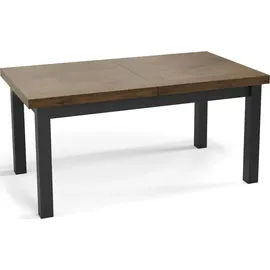 WFL GROUP Ausziehtisch 140 x 80 x 78 cm Eiche braun