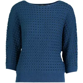 Zero Pullover mit Lochmuster Ensign blue | Gr.: 38