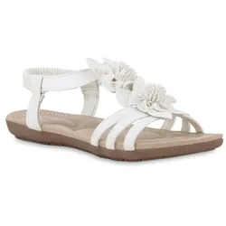Damen Riemchensandalen in Weiss