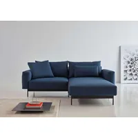 Ecksofa TENKSOM "Arthon, Polsterecke, Couch, L-Form, Armlehne, hoher Sitzkomfort", blau, B:215cm H:68cm T:185cm, Sofas, Bezüge wechselbar, Recamiere links und rechts montierbar