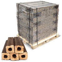 Holzbriketts Pini Kay Octagon Premium Öko Hartholz für Kaminöfen, Brennholz, Heizung und Grill - 10 kg x 96 Stück pro Palette (960 kg)