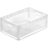 Proregal Transparenter Eurobehälter LightLine mit Offenem Griff HxBxT22 x 40 x 60 cm 46 Liter Eurobox Transportbox