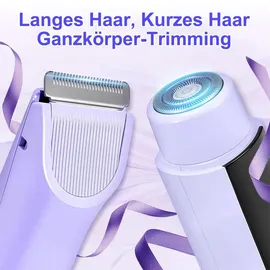 misuke 2-in-1-Damenrasierer Lila