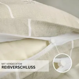 Esprit Renforcé Bettwäsche, HARPLINES - 2er Set 135x200 cm, Grau,