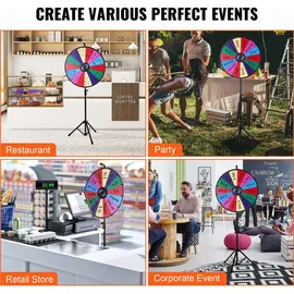 Vevor Glücksrad 61 cm mehrfarbig