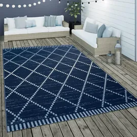 Paco Home Outdoorteppich, Blau, Textil, Rechteckig, 120x170 cm, strapazierfähig, für Fußbodenheizung geeignet, Teppiche & Böden, Teppiche, Outdoorteppiche
