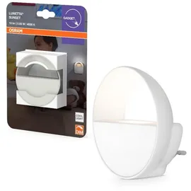 Osram LUNETTA LED Nachtlicht weiß - Steckdosen-Nachtlicht mit Touch-Dimmer, Dämmerungssensor und Tag-Nacht-Automatik, für Flur und Kinderzimmer