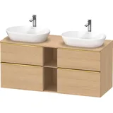 Duravit D-Neo Konsolenwaschtischunterbau wandhängend Natur Eiche Matt 1400x550x664 mm - DE4970B34300 DE4970B34300000,