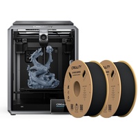 Creality K1 3D-Drucker, 600mm/s maximale Geschwindigkeit mit Creality 3D 2 Rollen 1,75-mm-Hochgeschwindigkeits PLA Filament(600mm/s) (Schwarz)