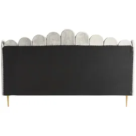 SalesFever Muschelbett 180 x 200 cm Beige/Gold