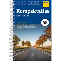 Adac Kompaktatlas 2025/2026 Deutschland 1:250.000