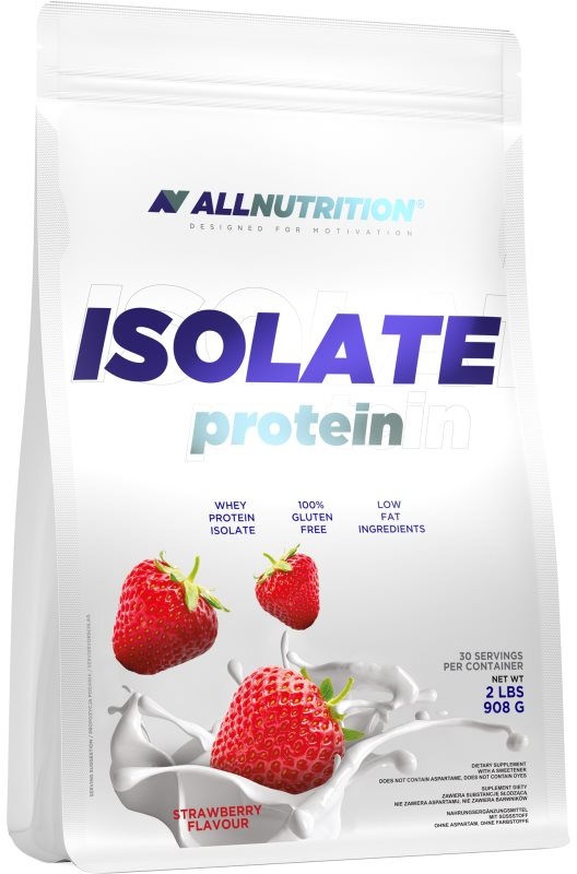 Allnutrition Isolate Protein Molkenisolat Geschmack Strawberry 908 g
