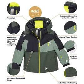 KILLTEC FIRST INSTINCT by killtec Kinder Funktionsjacke: FISW 42 MNS SKI JCKT, 86/92, grün, moos,