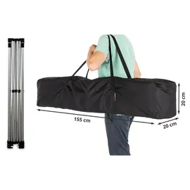 TOOLPORT Faltpavillon Economy 3 x 3 m inkl. 4 Seitenteile blau 59001