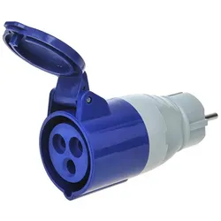 ProPlus 373518 Adapter von Schuko Stecker nach CEE Steckdose 16 Ampere 230 Volt