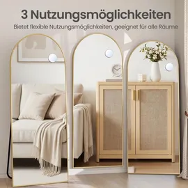 Songmics Standspiegel 60 x 165 cm Gold