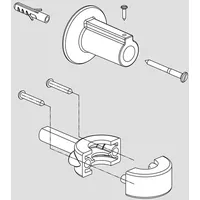 Fortis Ersatz-Wandhalter für Duschsystem, 50190ESU/957PC,
