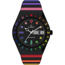 Timex Damen Analog Armbanduhr Q Rainbow