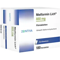 Metformin Lich 850 mg Filmtabletten 180 St